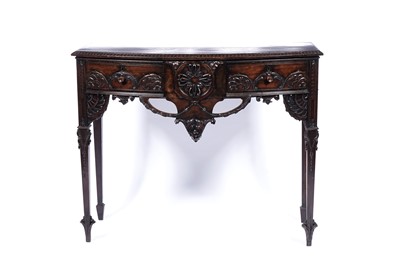 Lot 17 - A late 19th Century mahogany Adam style hall table