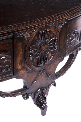Lot 17 - A late 19th Century mahogany Adam style hall table