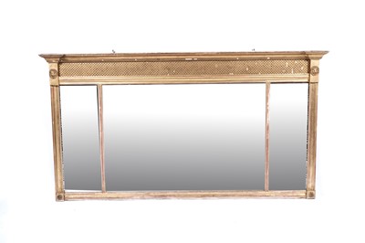 Lot 612 - A substantial 19th Century giltwood and gesso mirror