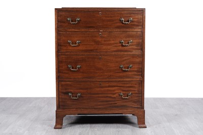 Lot 42 - A Georgian style inlaid mahogany bowfront chest of drawers
