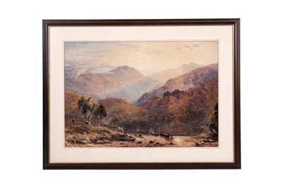 Lot 613 - Thomas Miles Richardson - A river in the highlands | watercolour