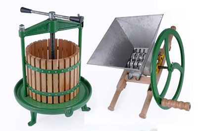 Lot 327 - A Vigo Limited apple press; and a Vigo Limited apple scratter