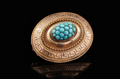 Lot 207 - A Victorian Etruscan Revival brooch