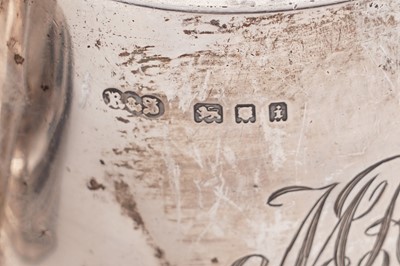 Lot 412 - Five silver Christening mugs, and other items