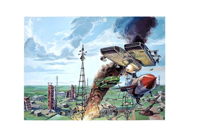 Lot 319 - Thunderbirds original painting by Graham Bleathman