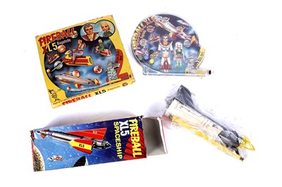 Lot 327 - A Quercitti Fireball XL5 Spaceship; and a Marx Toys Fireball XL5 Bagatelle