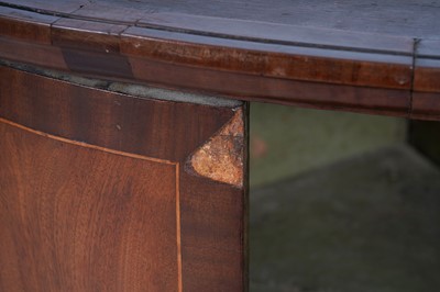 Lot 42 - An Edwardian revolving bookcase; and a Georgian inlaid mahogany corner cabinet
