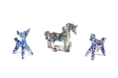 Lot 218 - A pottery study of a horse by Fiona Brown Wilkinson