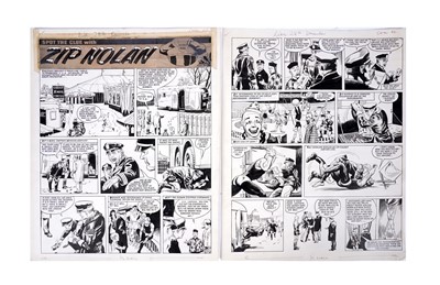 Lot 212 - Complete story artwork for Zip Nolan