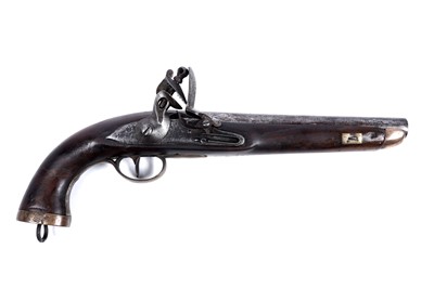 Lot 178 - An early 19th Century Dutch-Belgian Navy flintlock pistol