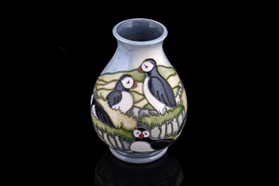 Lot 257 - A Moorcroft ‘Puffin’ vase