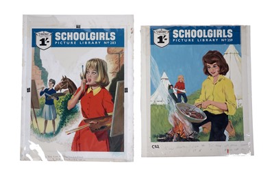 Lot 93 - Artwork for School Girls Picture Library No’s.259 and 283