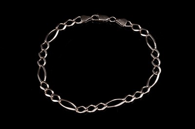 Lot 14 - A 9ct gold fancy Figaro-link bracelet