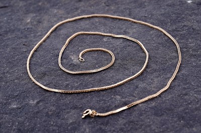 Lot 20 - An 18ct gold foxtail pattern necklace