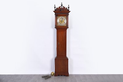 Lot 14 - Thomas Cottell, Crewkerne: a George III walnut banded oak 8-day longcase clock