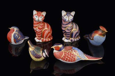 Lot 233 - Six Royal Crown Derby paperweights