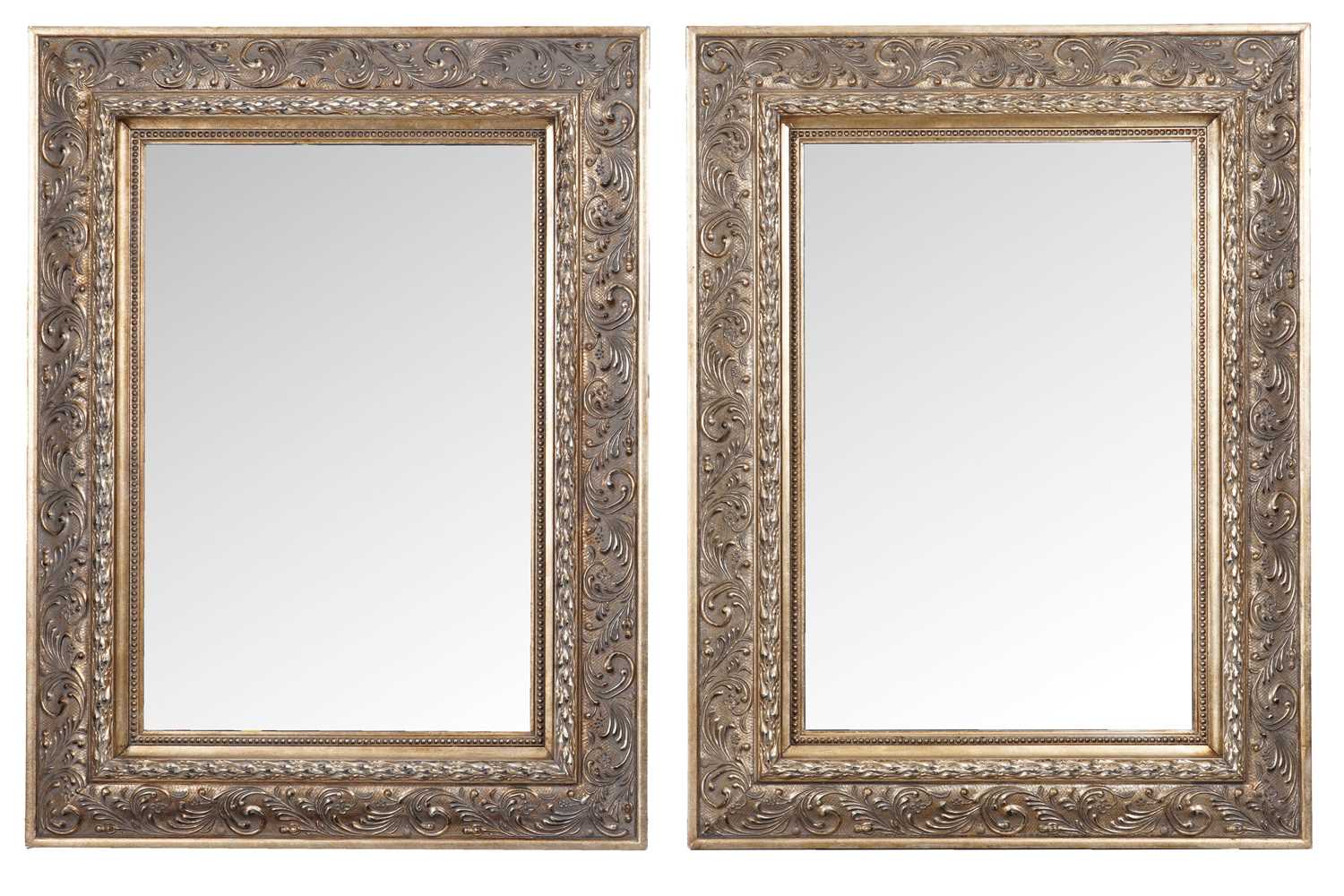 Lot 118 - A pair of retro wall mirrors