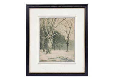 Lot 621 - George Houston - Forest at Winter | watercolour
