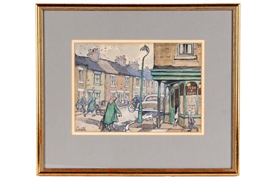 Lot 275 - Norman Cornish - Fish and Chip Shop | mixed media