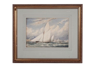 Lot 393 - 19th Century British School - Yacht racing | watercolour