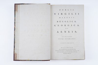 Lot 42 - Publii Virgilii Maronis Bucolica Georgica, Et Aeneis. Ex Editione Petri Burmanni