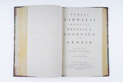 Lot 42 - Publii Virgilii Maronis Bucolica Georgica, Et Aeneis. Ex Editione Petri Burmanni