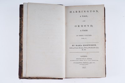 Lot 22 - Edgeworth (Maria), Harrington a Tale; and Ormond A Tale