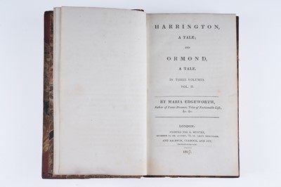 Lot 22 - Edgeworth (Maria), Harrington a Tale; and Ormond A Tale