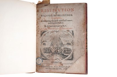 Lot 27 - Verstegan (Richard), A Restitution Of Decayed Intelligence