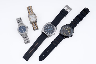 Lot 359 - Four wristwatches, Diesel and Ingersoll
