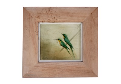 Lot 638 - Claire Harkess - Little Bee-eaters | watercolour