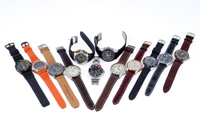 Lot 362 - Twelve Quartz wristwatches
