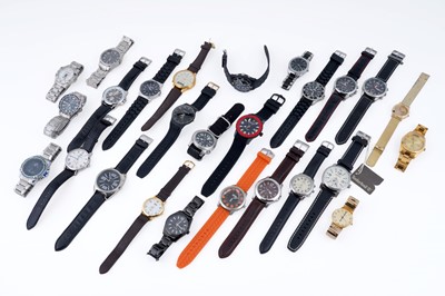 Lot 364 - Twenty-six quartz wristwatches