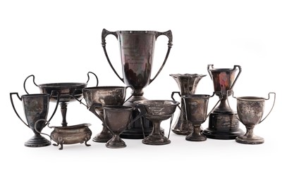 Lot 428 - A selection of silver and other trophy cups