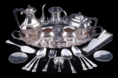 Lot 251 - A selection of silver-plated and metal wares