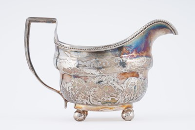 Lot 441 - A George III Newcastle silver cream jug