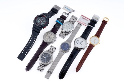 Lot 367 - Seven Quartz wristwatches
