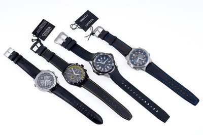Lot 369 - Four Citizen Eco-Drive wristwatches