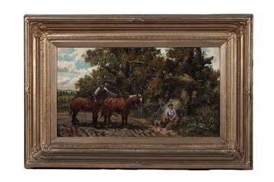 Lot 98 - Alfred Burton - Lunch for the ploughing team | oil