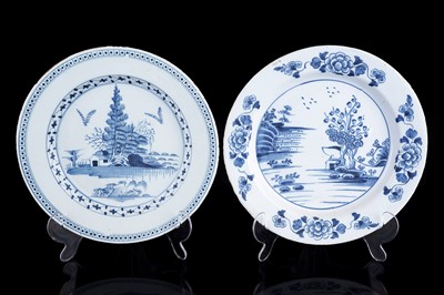 Lot 403 - Two delftware chargers