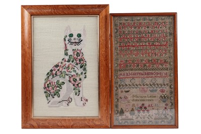 Lot 582 - An 18th Century Scottish sampler; and a Victorian needlework