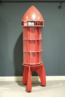 Lot 385 - A Tintin Books Space Rocket Spinner