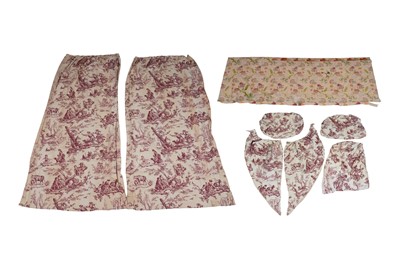 Lot 159 - An 18th Century altar-front; and a pair of curtains