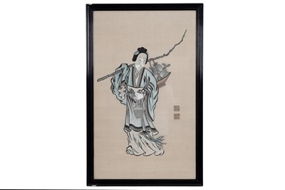 Lot 157 - A Chinese silkwork
