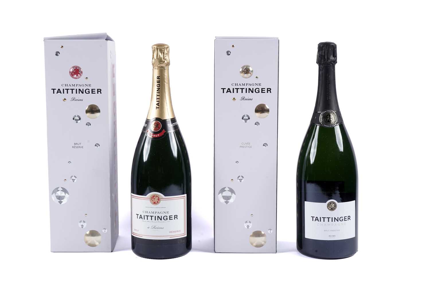 Lot 590 - Taittinger Champagne: Brut Reserve; and Cuvee Prestige