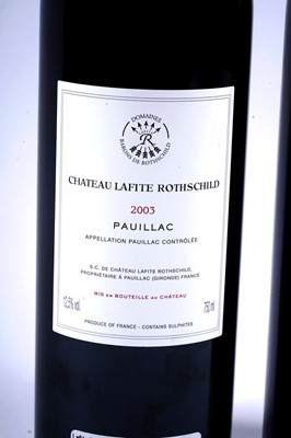 Lot 610 - Two bottles of Château Lafite Rothschild 2003 Pauillac 1er Cru Classé