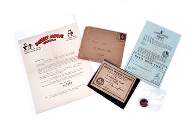 Lot 384 - Mickey Mouse Club ephemera