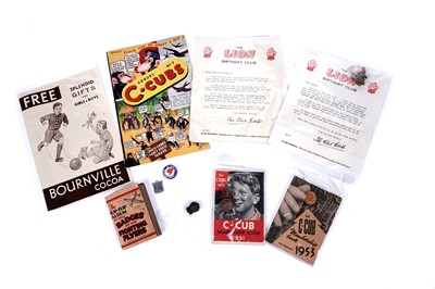 Lot 391 - The Lion Birthday Club and other memorabilia