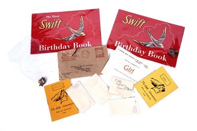 Lot 399 - Girl comic badges, membership cards and ephemera