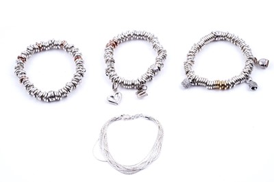 Lot 34 - Four contemporary Links of London silver bracelets